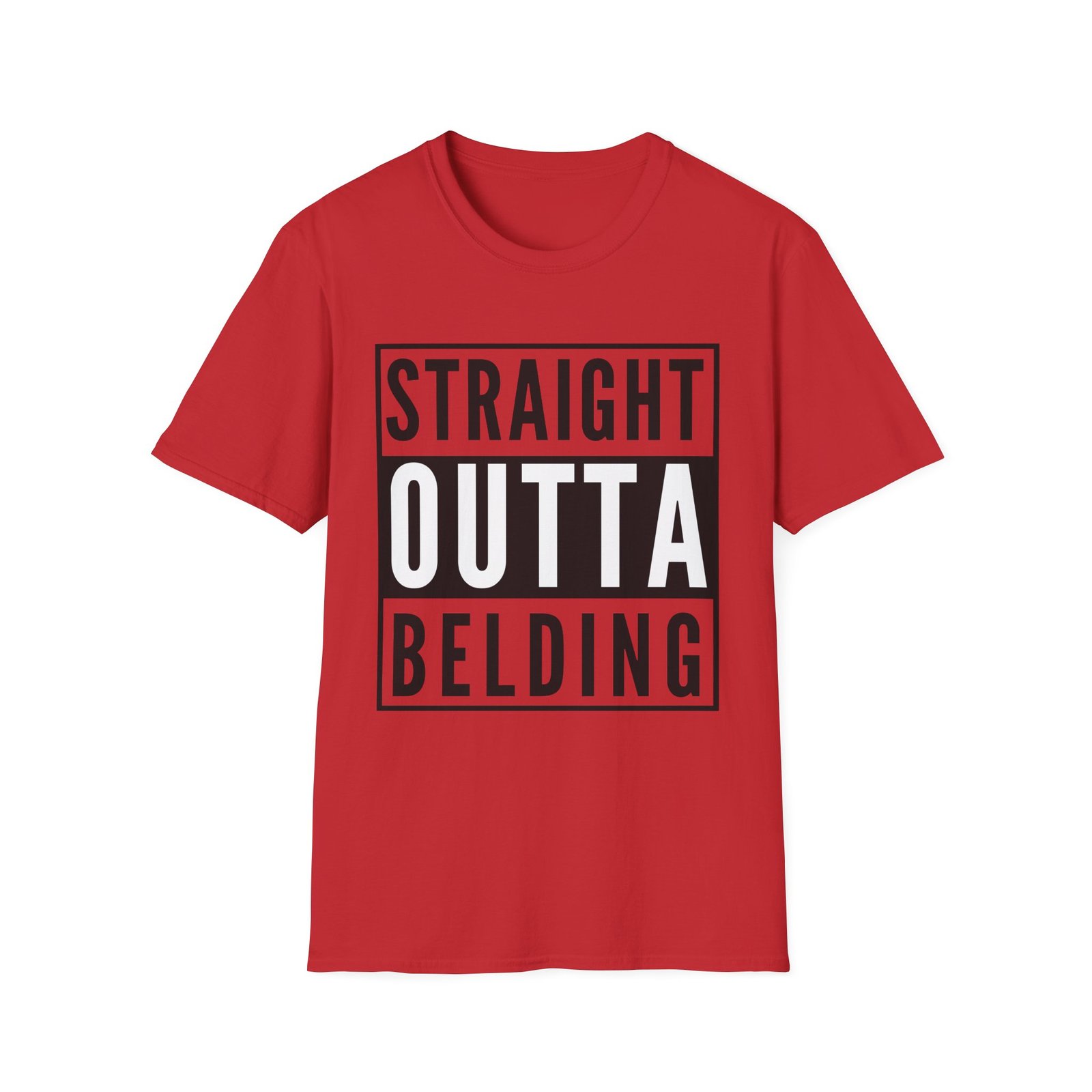 Straight Outta Belding - Unisex Softstyle T-Shirt - Image 18
