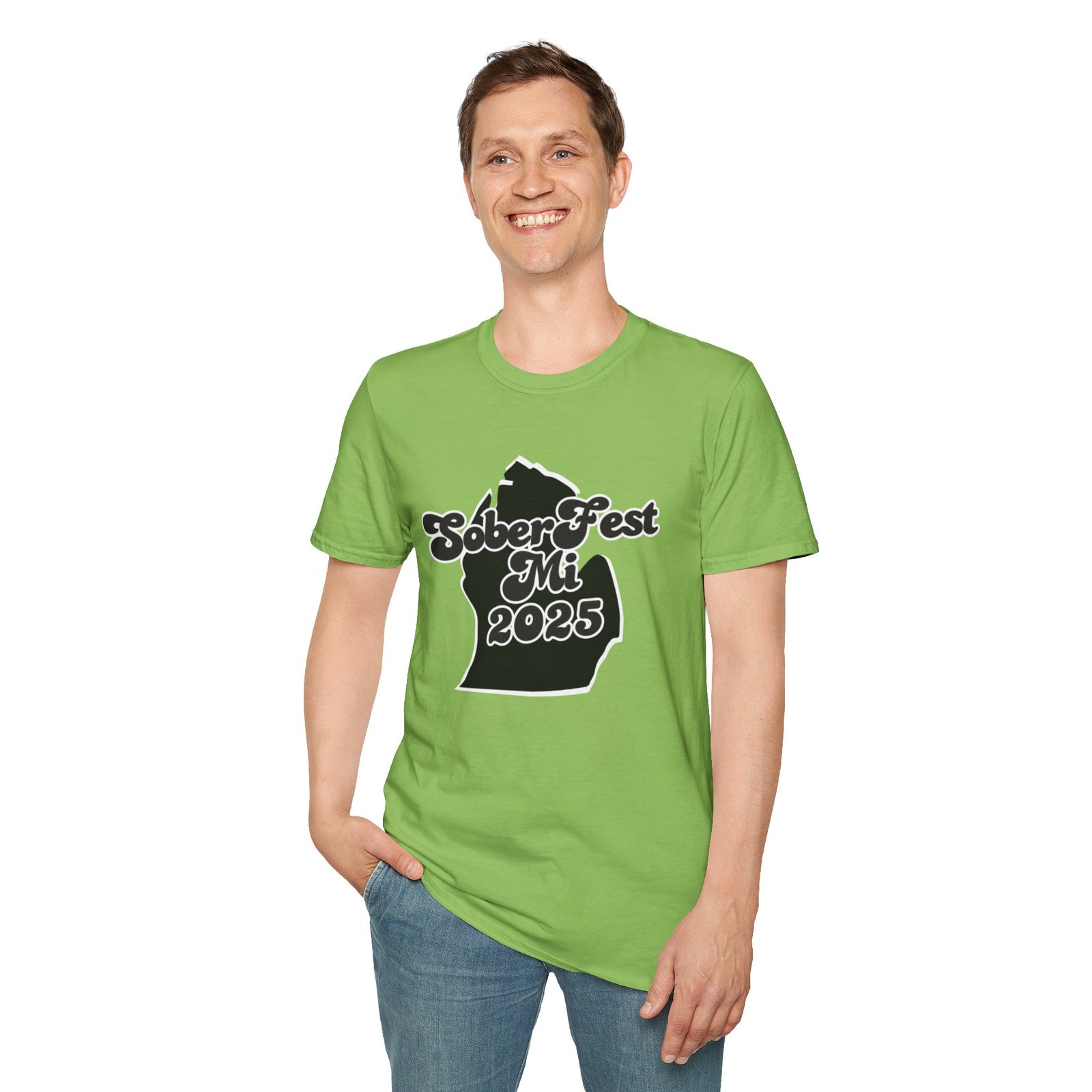 Sober Fest MI 2025 - Unisex Jersey Short Sleeve Tee - Image 4