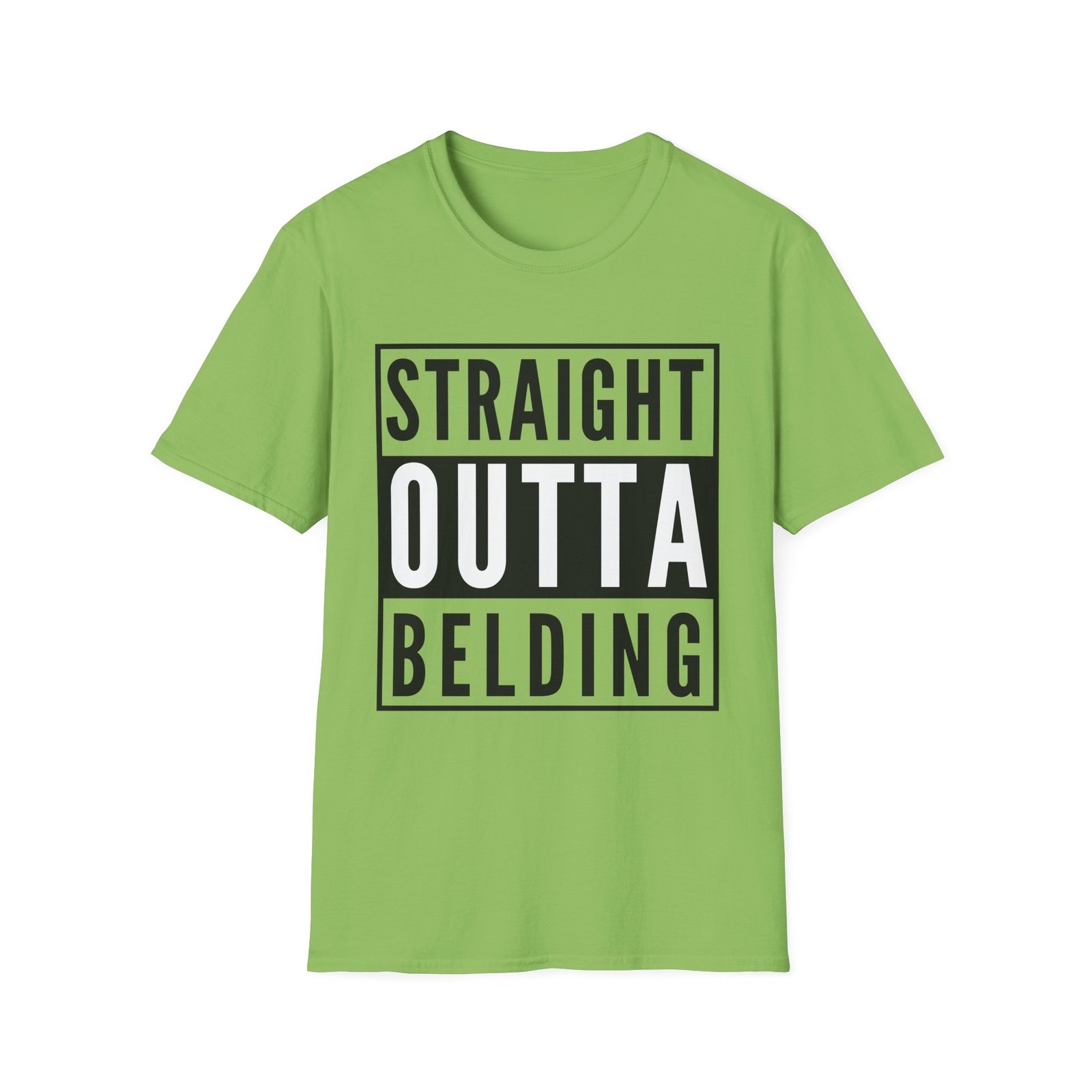 Straight Outta Belding - Unisex Softstyle T-Shirt - Image 8