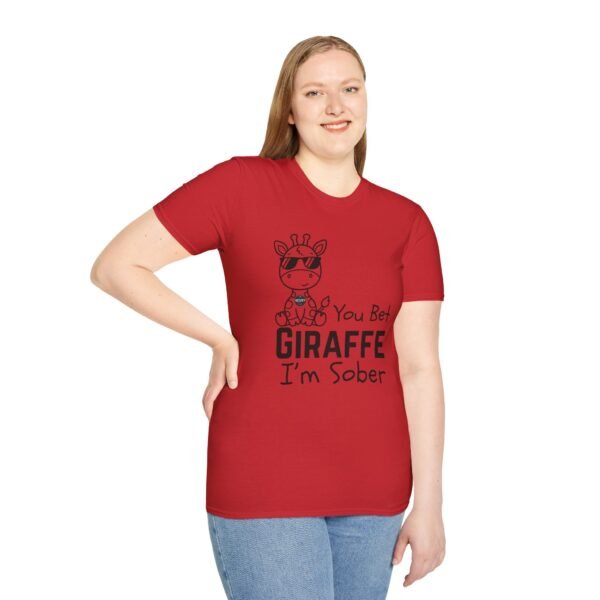 You Bet Giraffe I'm Sober T-Shirt, Funny Gift Tee, Unisex Joke Shirt, Animal Lover Apparel, Quirky Party Top - Image 17