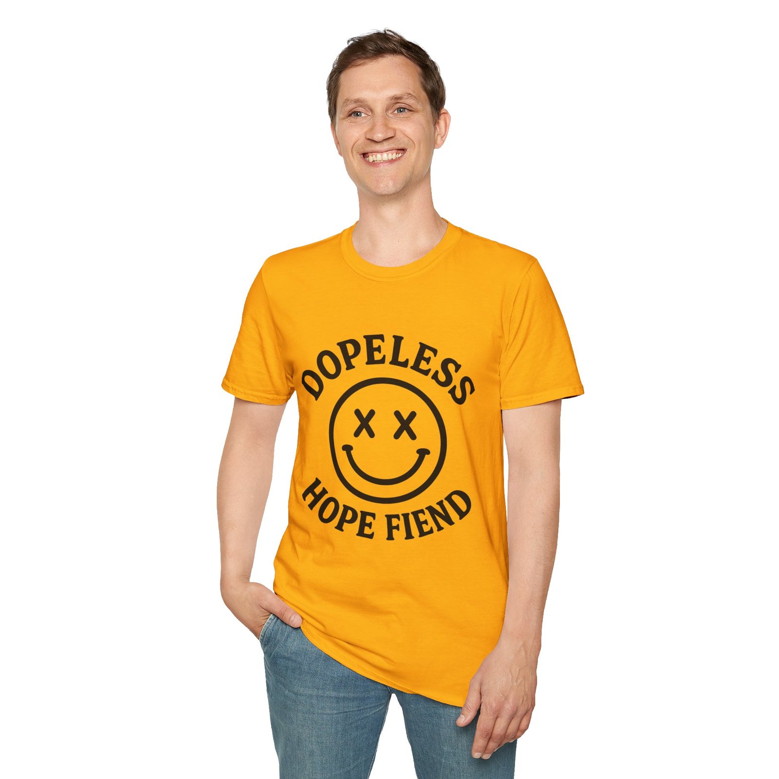 Dopeless Hope Fiend - Unisex Softstyle T-Shirt - Image 4