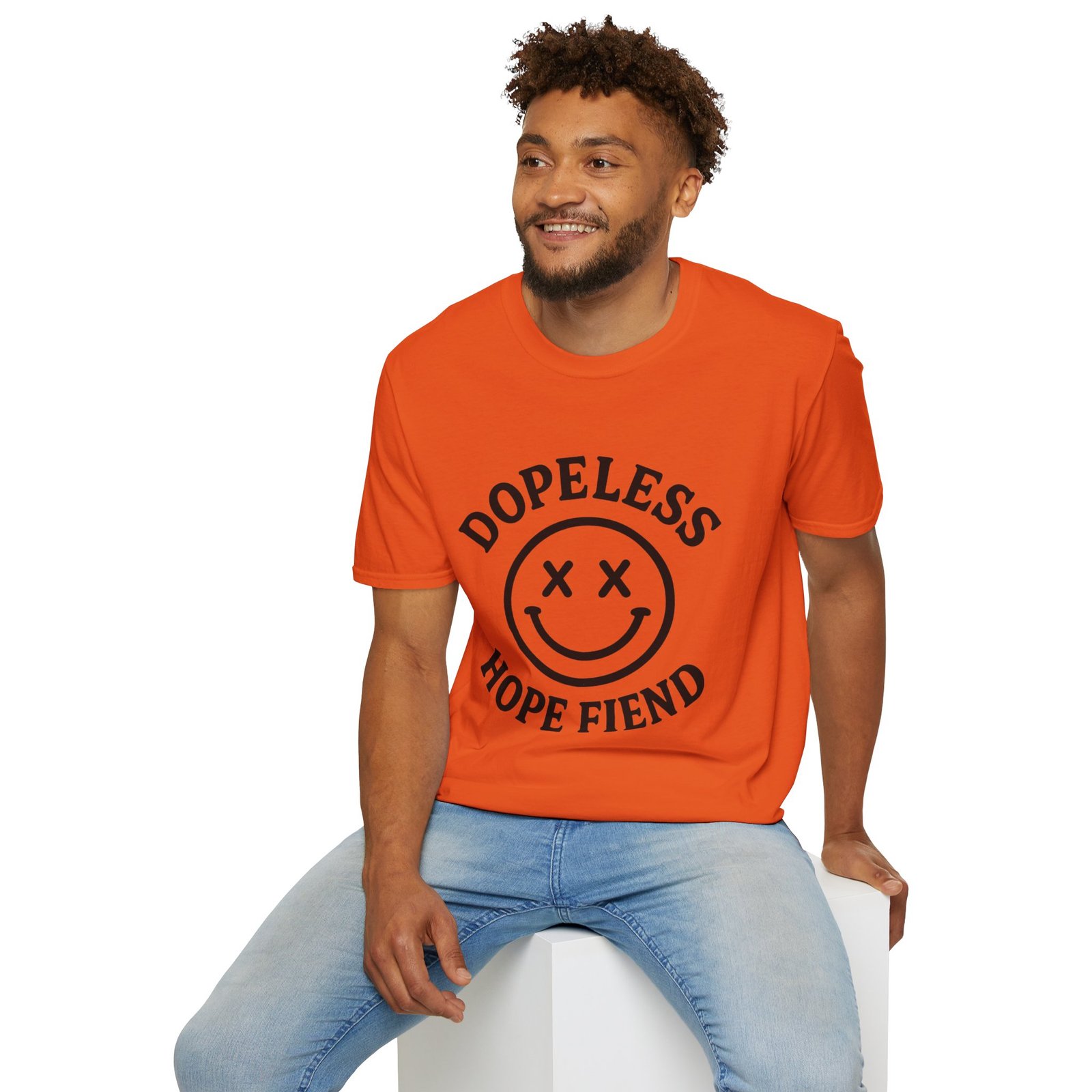 Dopeless Hope Fiend - Unisex Softstyle T-Shirt - Image 10