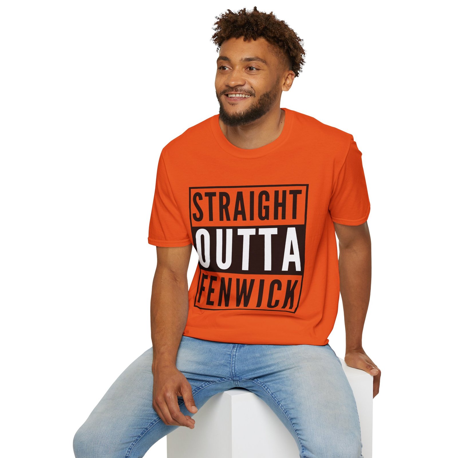 Straight Outta Fenwick Unisex Softstyle T-Shirt - Image 7