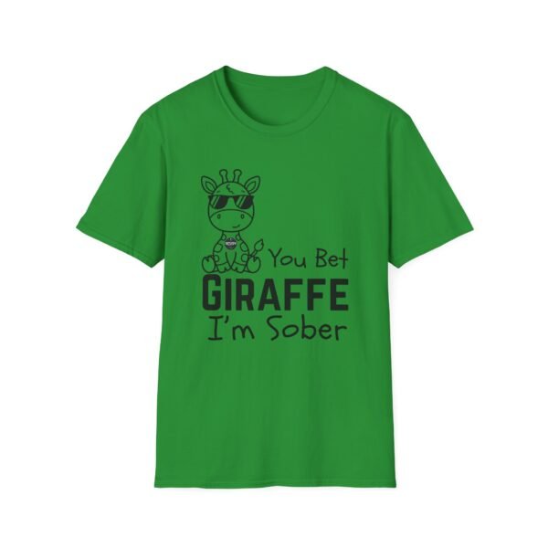 You Bet Giraffe I'm Sober T-Shirt, Funny Gift Tee, Unisex Joke Shirt, Animal Lover Apparel, Quirky Party Top - Image 7
