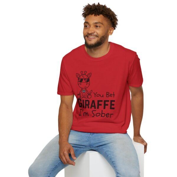 You Bet Giraffe I'm Sober T-Shirt, Funny Gift Tee, Unisex Joke Shirt, Animal Lover Apparel, Quirky Party Top - Image 18