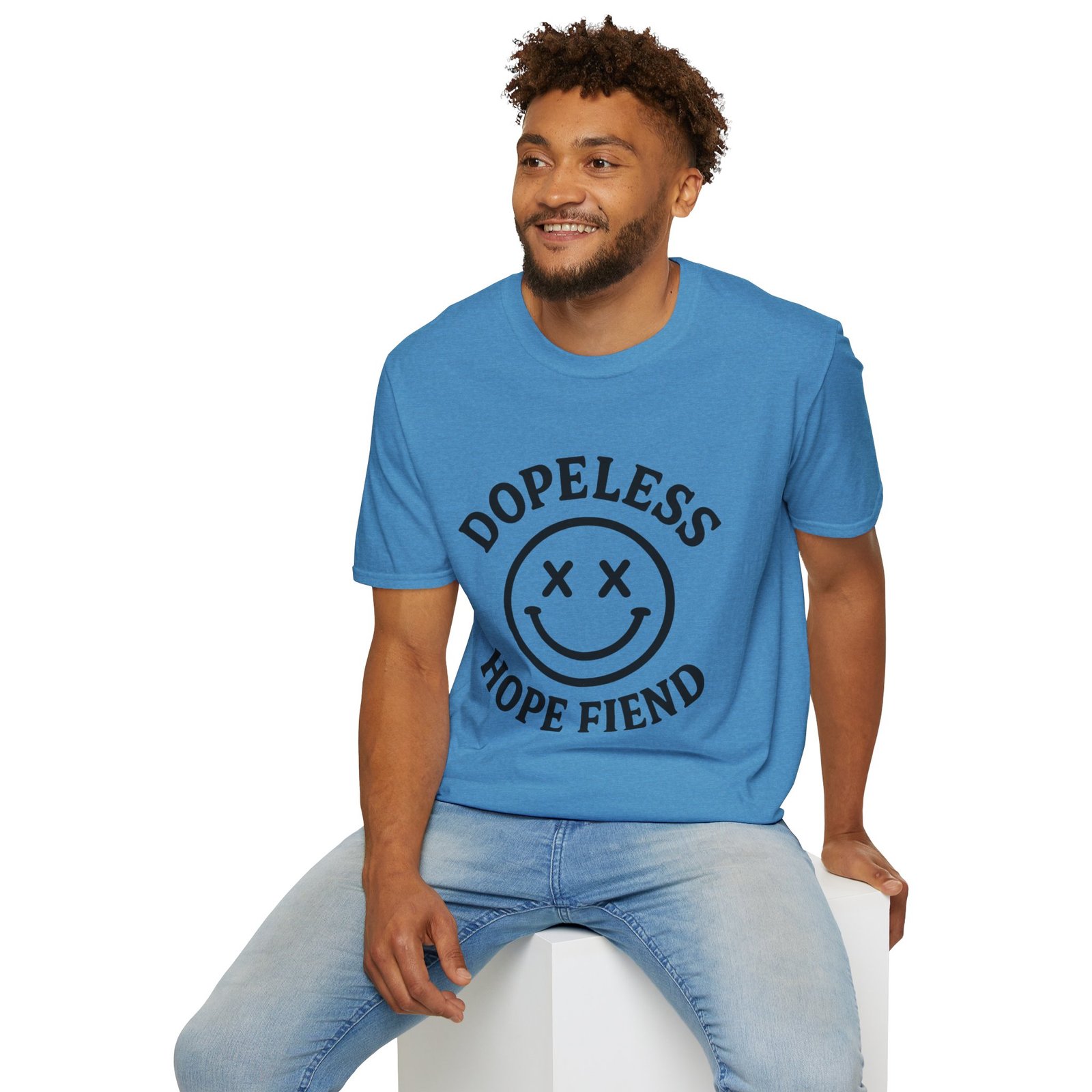 Dopeless Hope Fiend - Unisex Softstyle T-Shirt - Image 3