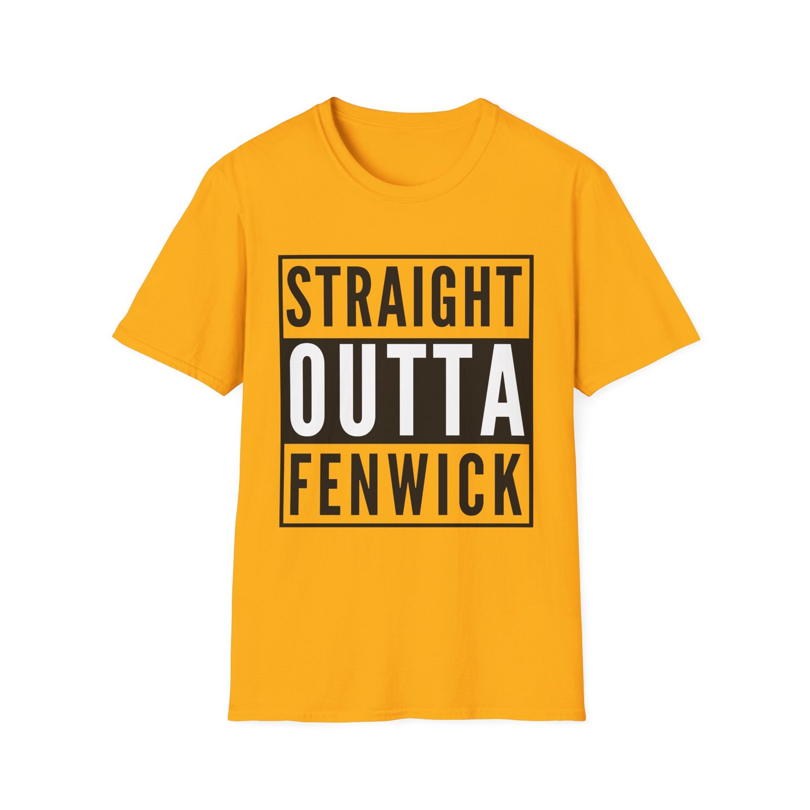 Straight Outta Fenwick Unisex Softstyle T-Shirt - Image 2