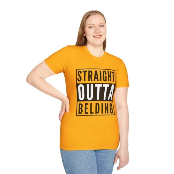 Straight Outta Belding - Unisex Softstyle T-Shirt - Image 4