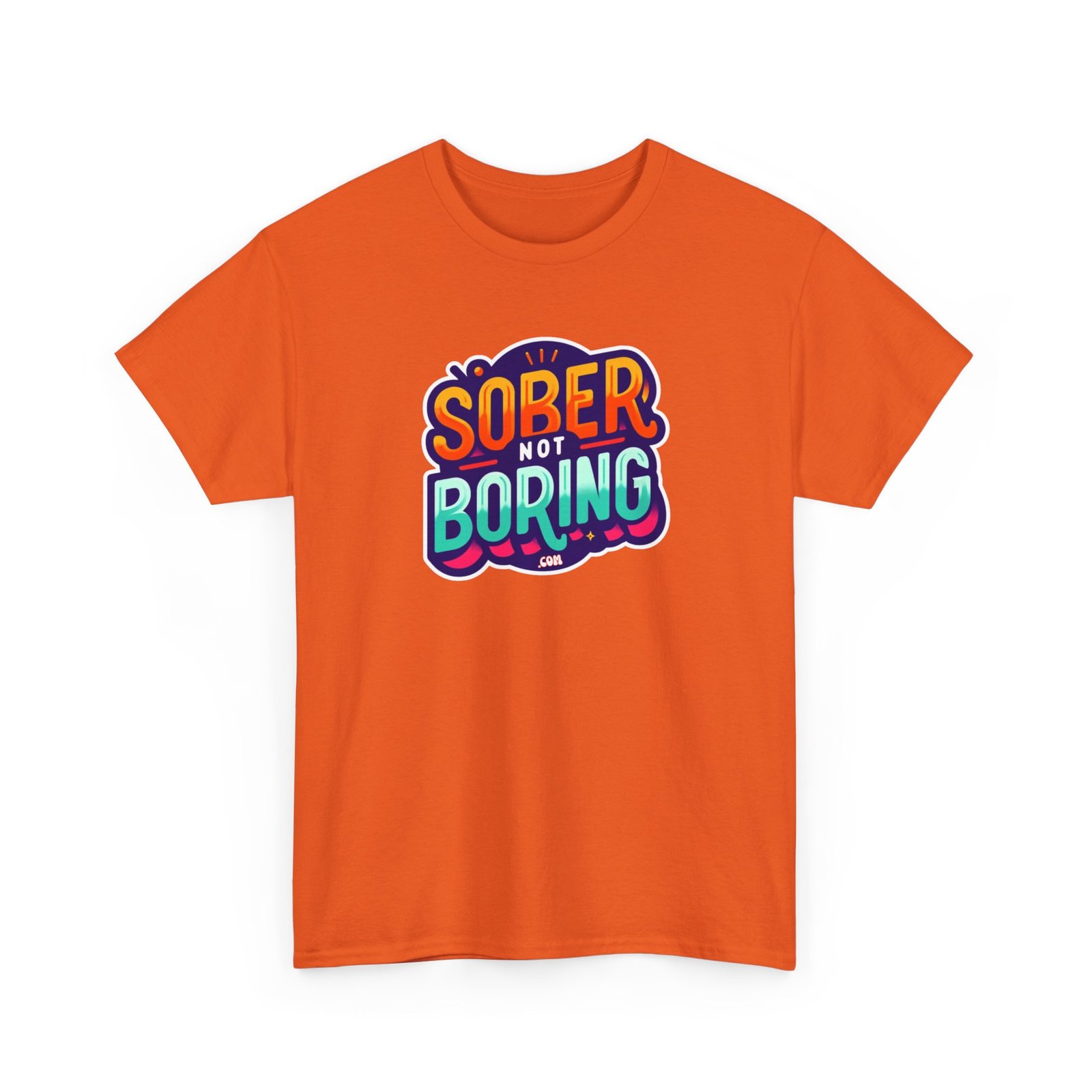Sober Not Boring Unisex Heavy Cotton Tee - Image 15