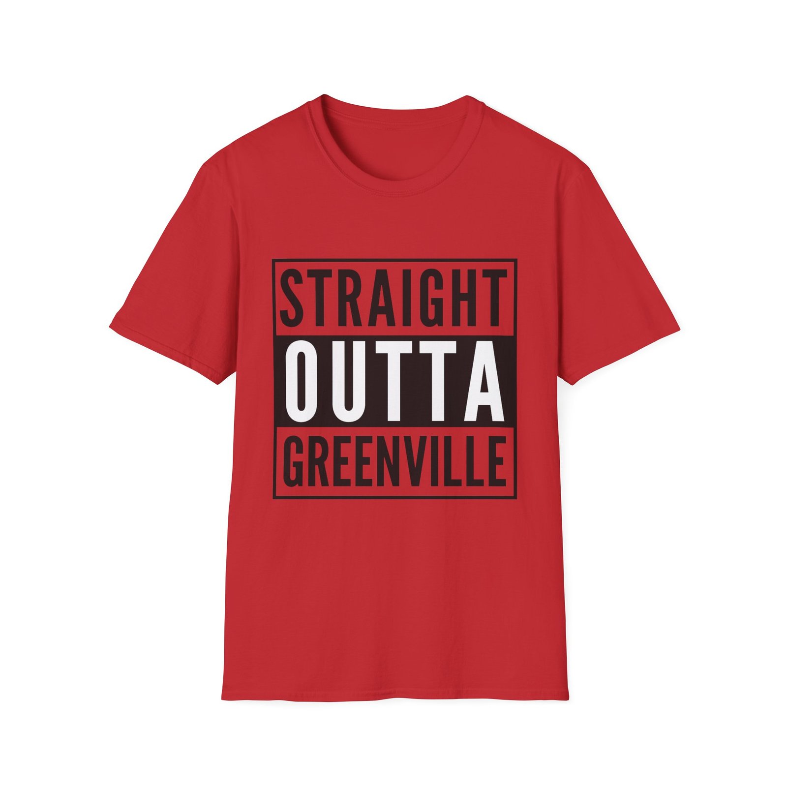 Straight Outta Greenville - Unisex Softstyle T-Shirt