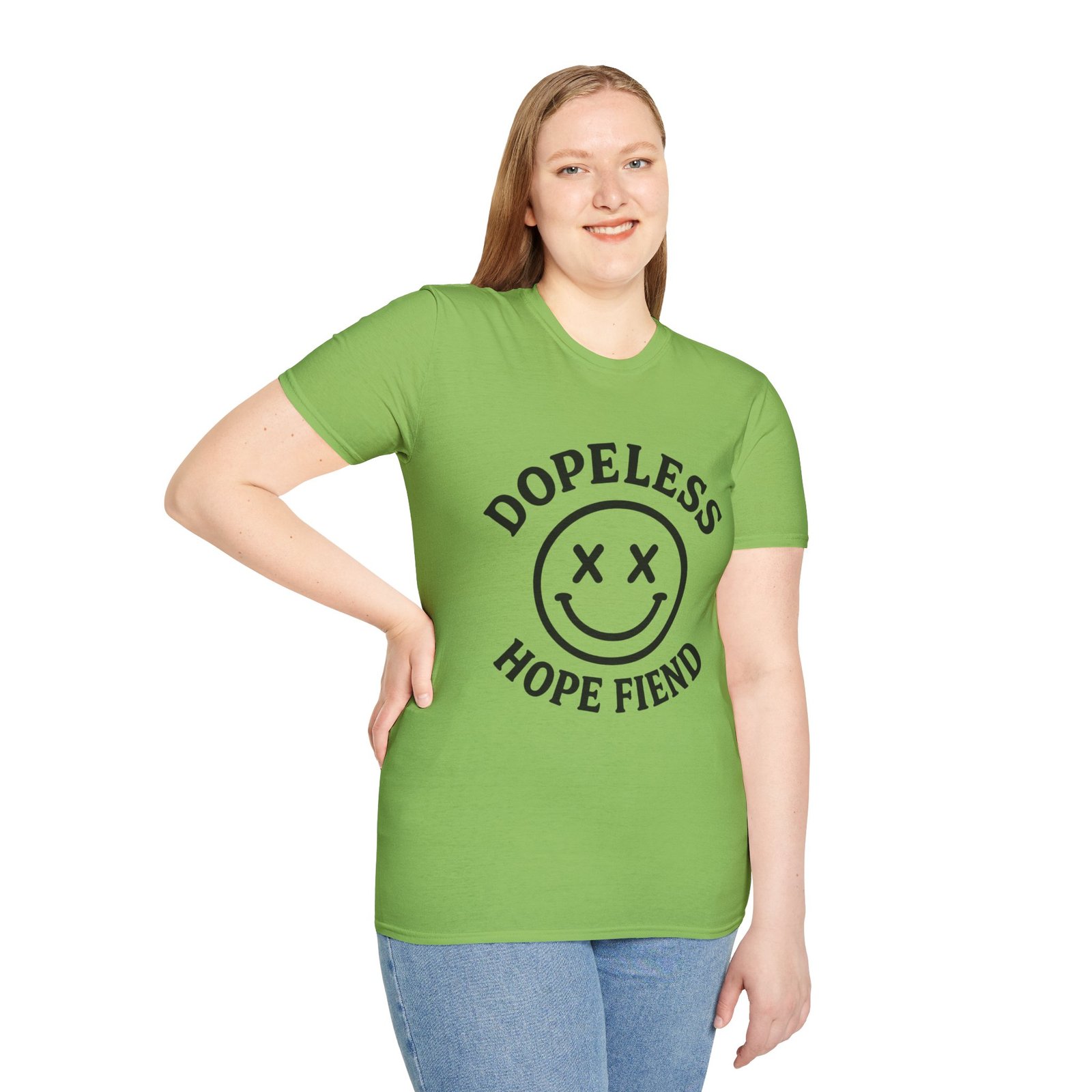 Dopeless Hope Fiend - Unisex Softstyle T-Shirt - Image 12