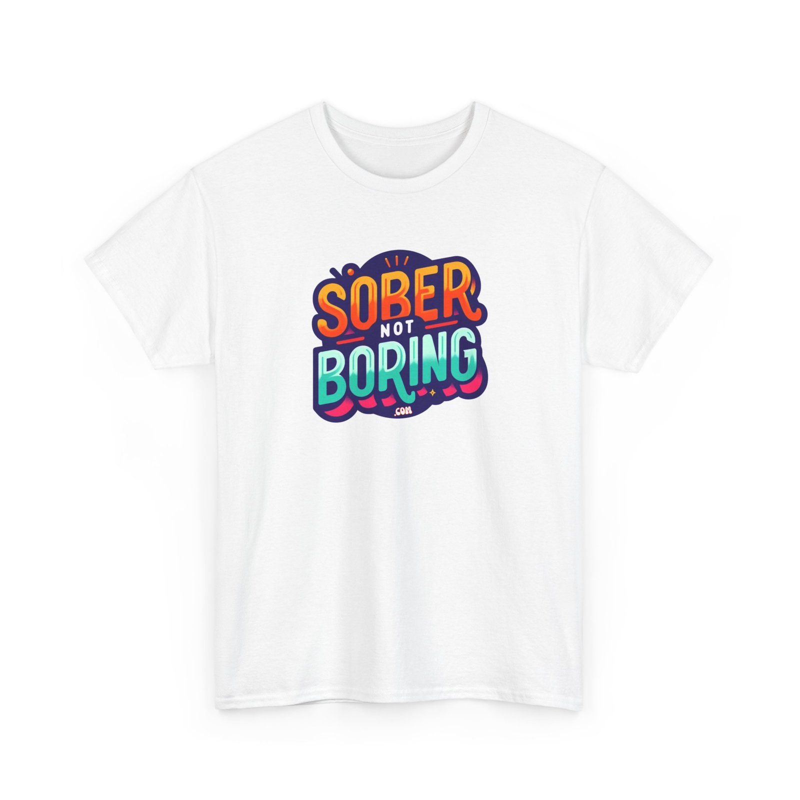 Sober Not Boring Unisex Heavy Cotton Tee - Image 11