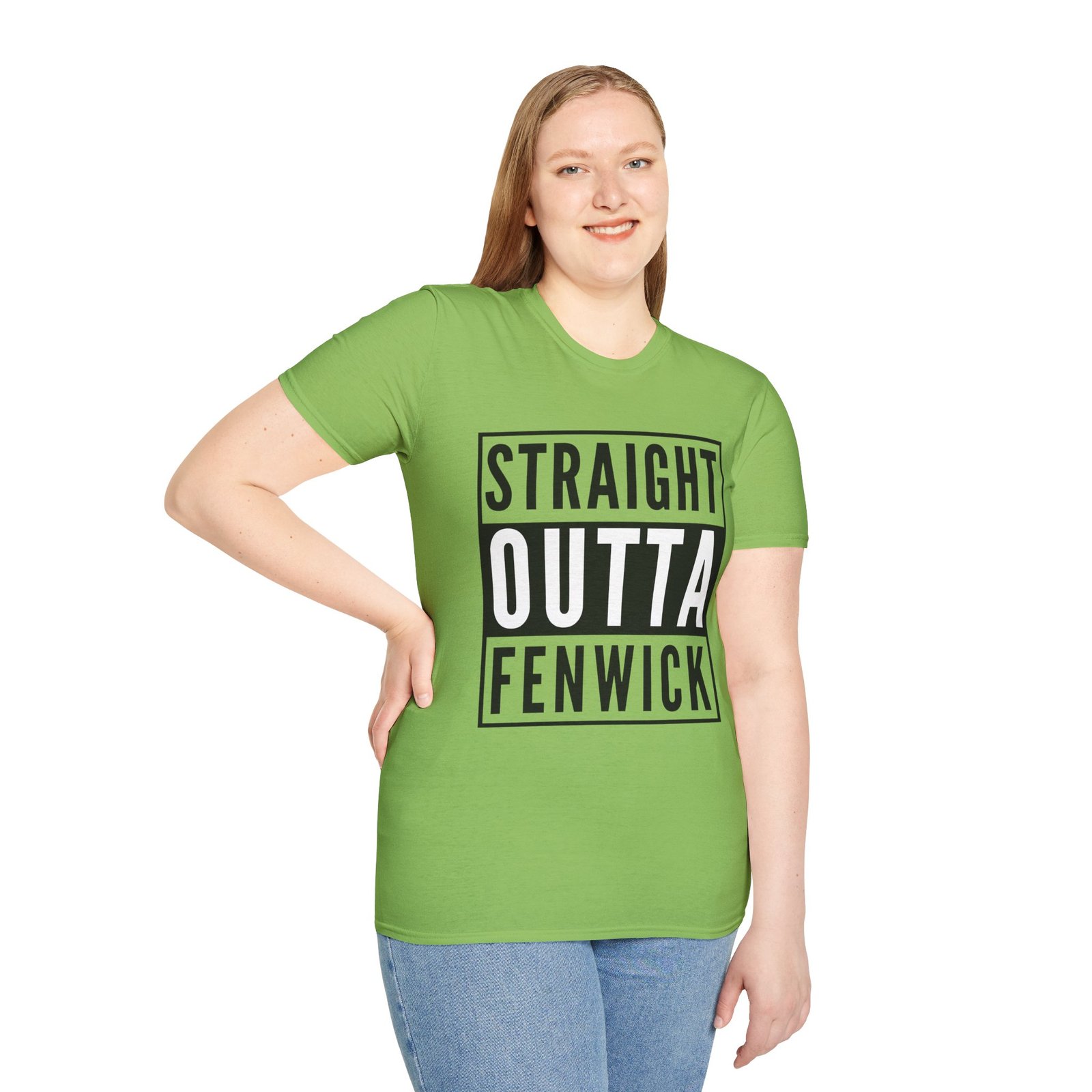 Straight Outta Fenwick Unisex Softstyle T-Shirt - Image 9