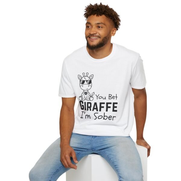 You Bet Giraffe I'm Sober T-Shirt, Funny Gift Tee, Unisex Joke Shirt, Animal Lover Apparel, Quirky Party Top - Image 6