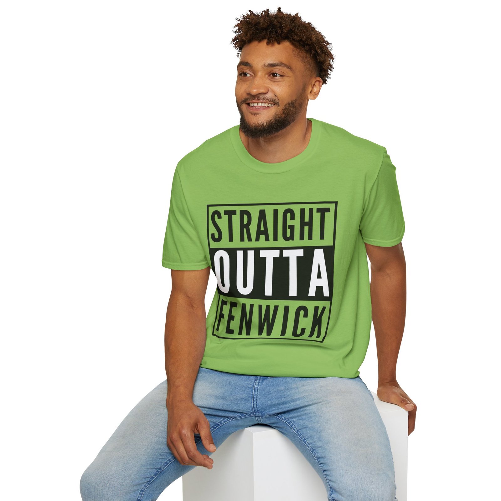 Straight Outta Fenwick Unisex Softstyle T-Shirt - Image 10