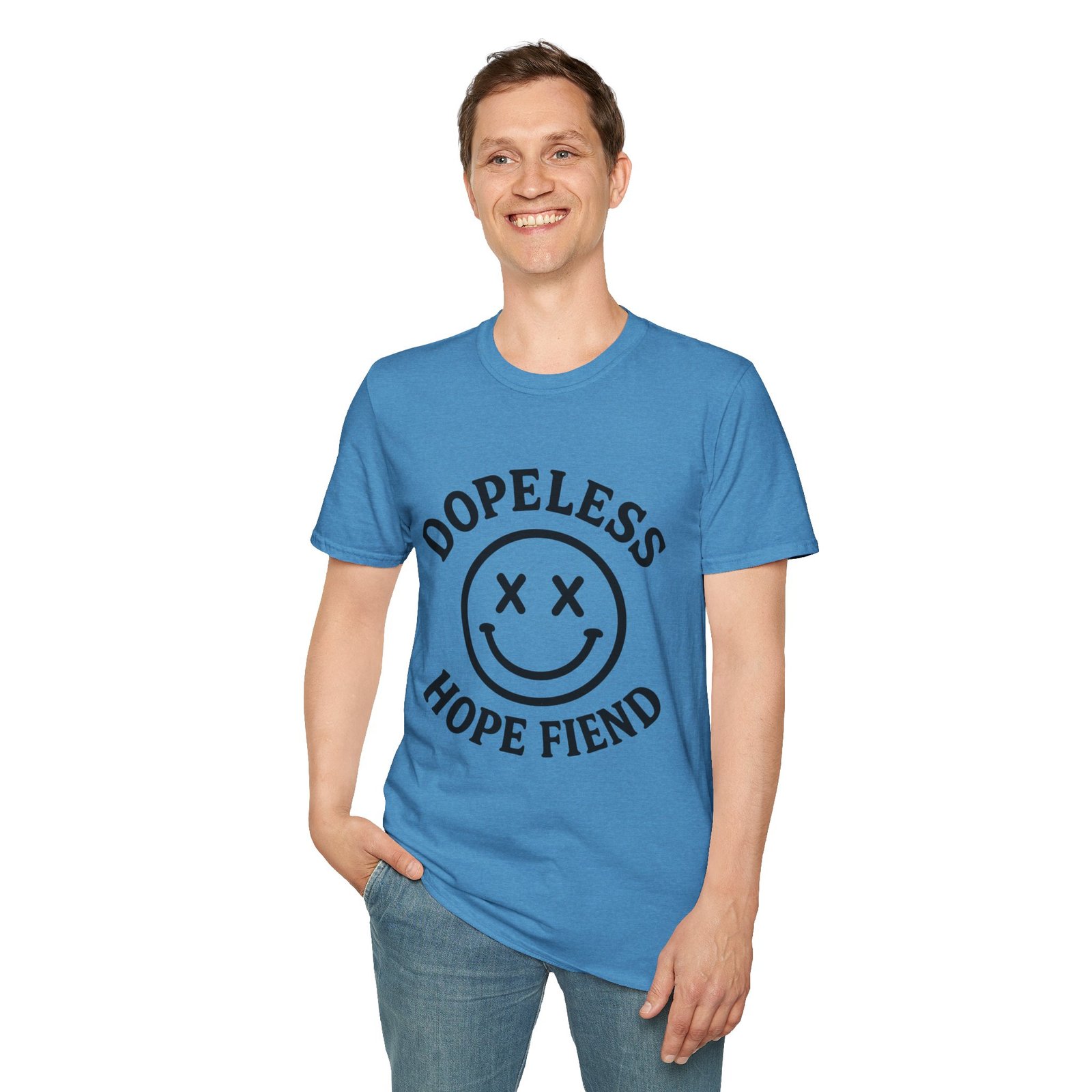 Dopeless Hope Fiend - Unisex Softstyle T-Shirt - Image 2