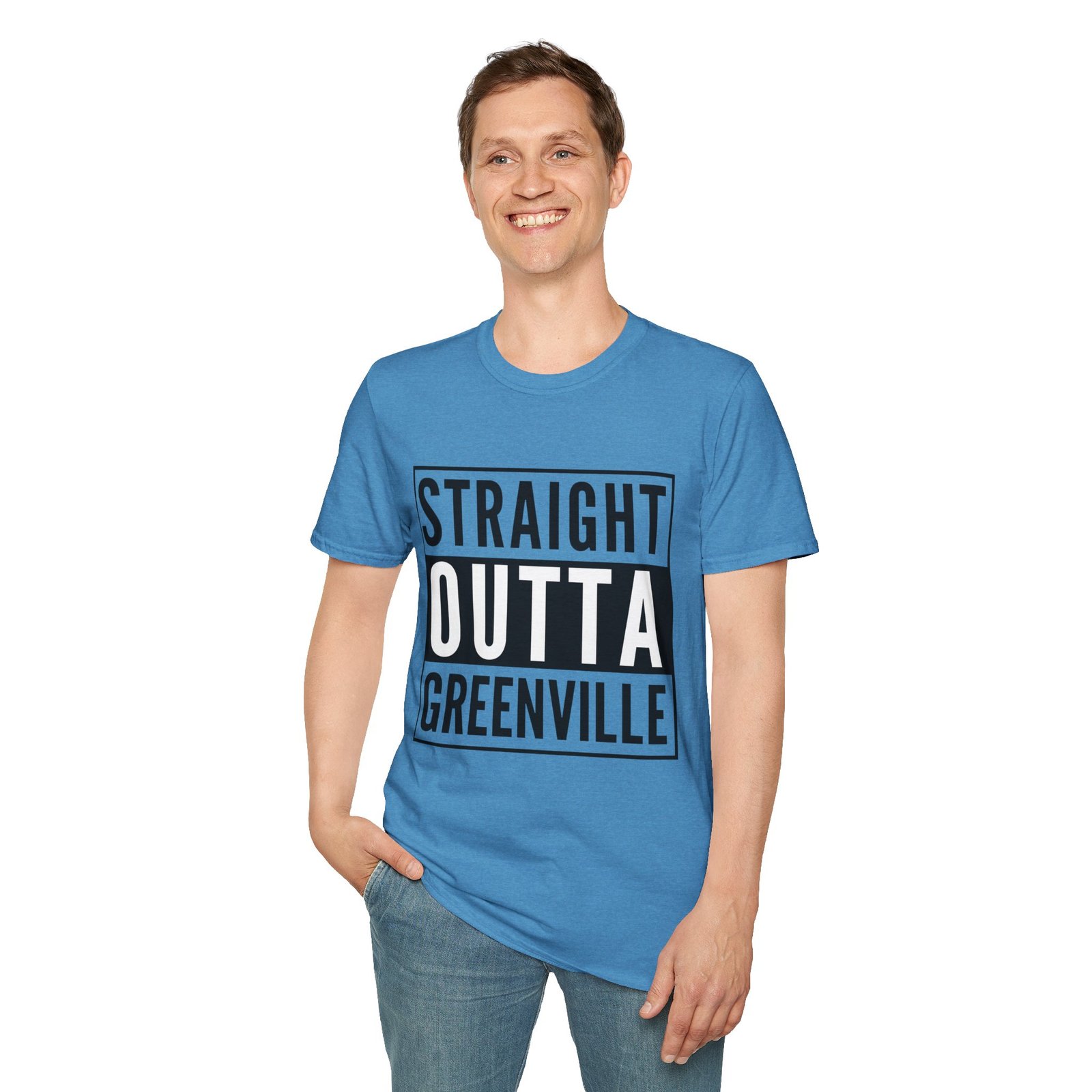 Straight Outta Greenville - Unisex Softstyle T-Shirt - Image 16