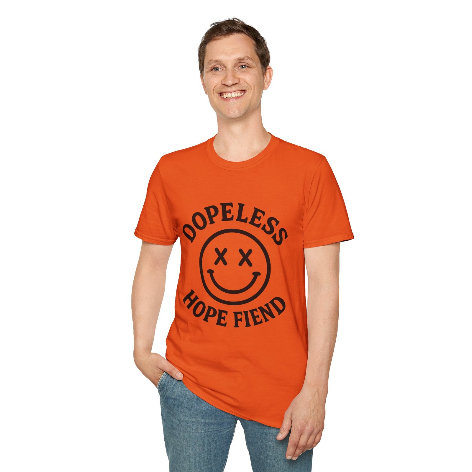 Dopeless Hope Fiend - Unisex Softstyle T-Shirt - Image 9