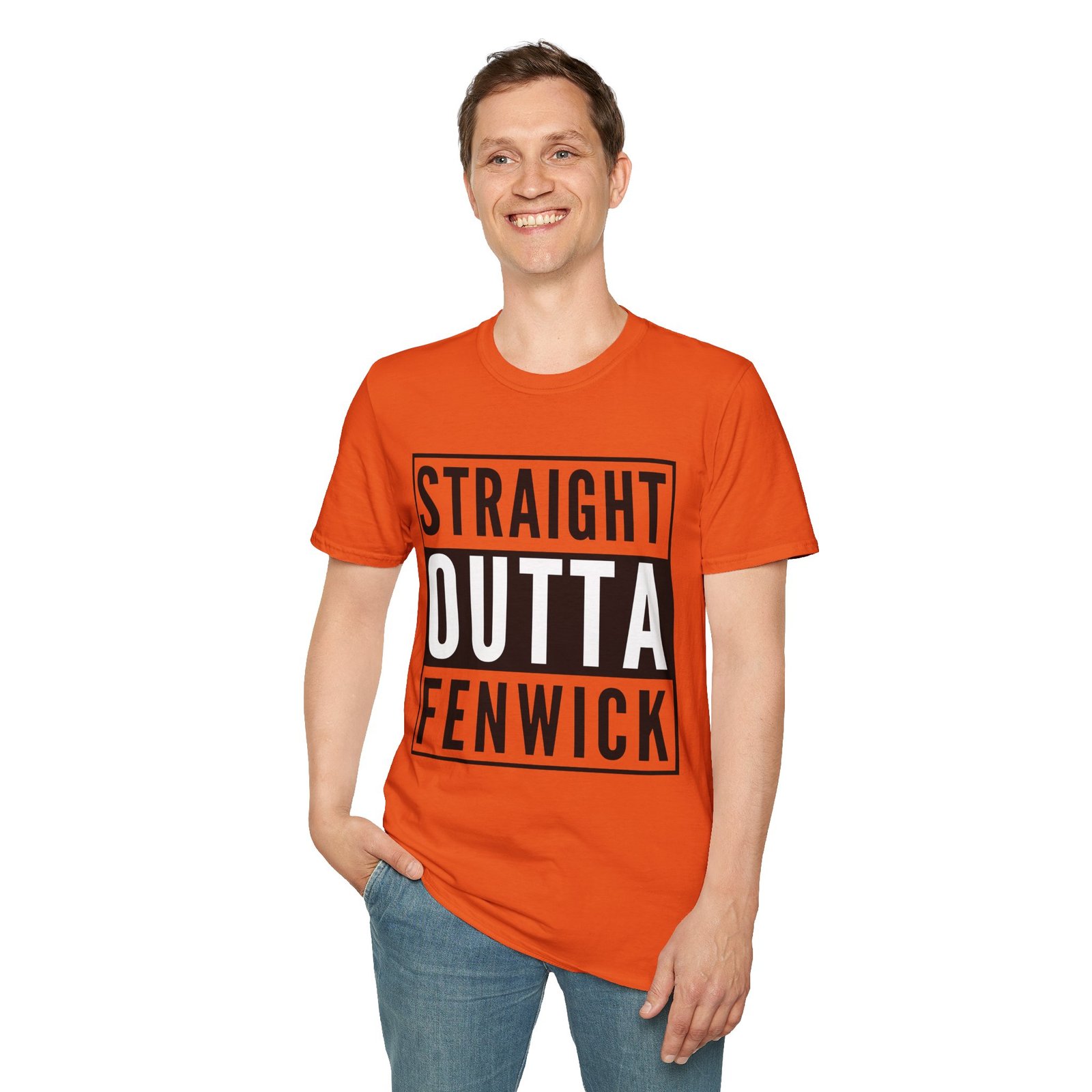 Straight Outta Fenwick Unisex Softstyle T-Shirt - Image 6