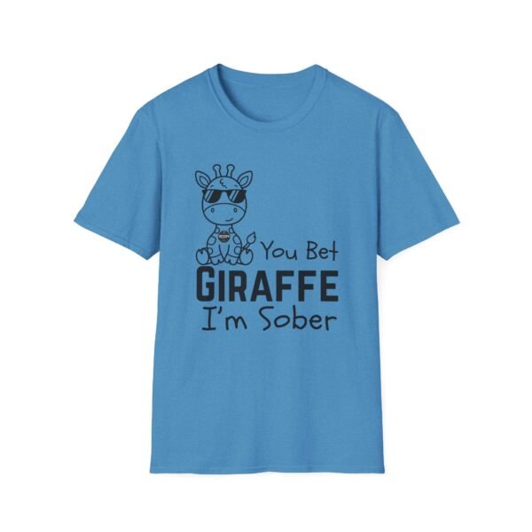You Bet Giraffe I'm Sober T-Shirt, Funny Gift Tee, Unisex Joke Shirt, Animal Lover Apparel, Quirky Party Top - Image 10