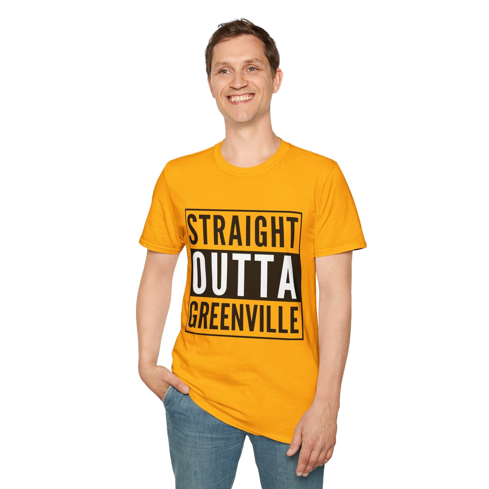 Straight Outta Greenville - Unisex Softstyle T-Shirt - Image 5