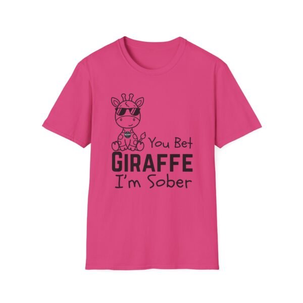 You Bet Giraffe I'm Sober T-Shirt, Funny Gift Tee, Unisex Joke Shirt, Animal Lover Apparel, Quirky Party Top - Image 13