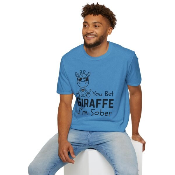 You Bet Giraffe I'm Sober T-Shirt, Funny Gift Tee, Unisex Joke Shirt, Animal Lover Apparel, Quirky Party Top - Image 12
