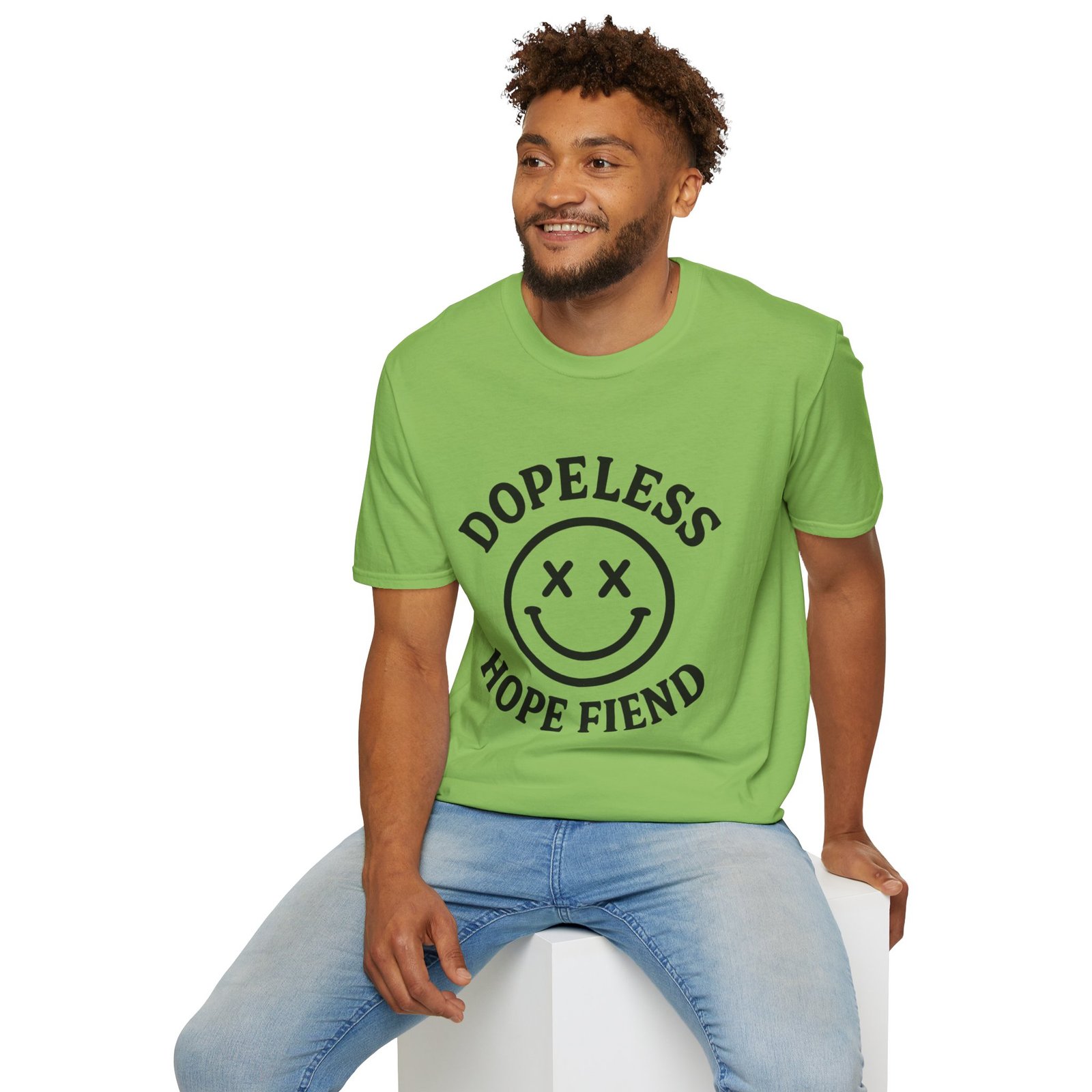 Dopeless Hope Fiend - Unisex Softstyle T-Shirt - Image 13
