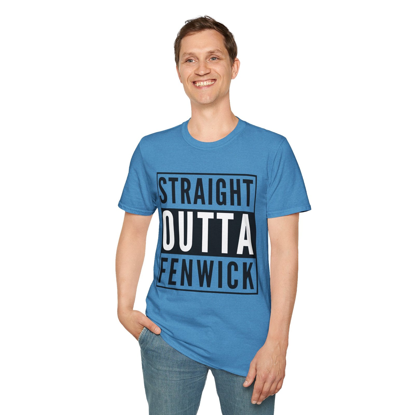Straight Outta Fenwick Unisex Softstyle T-Shirt - Image 12