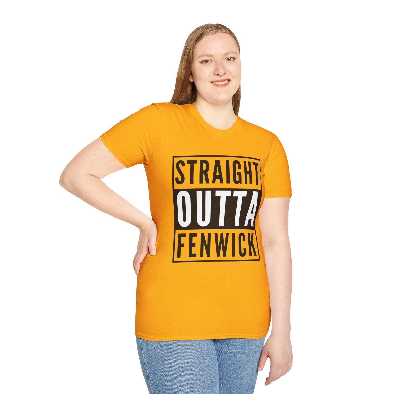 Straight Outta Fenwick Unisex Softstyle T-Shirt - Image 4