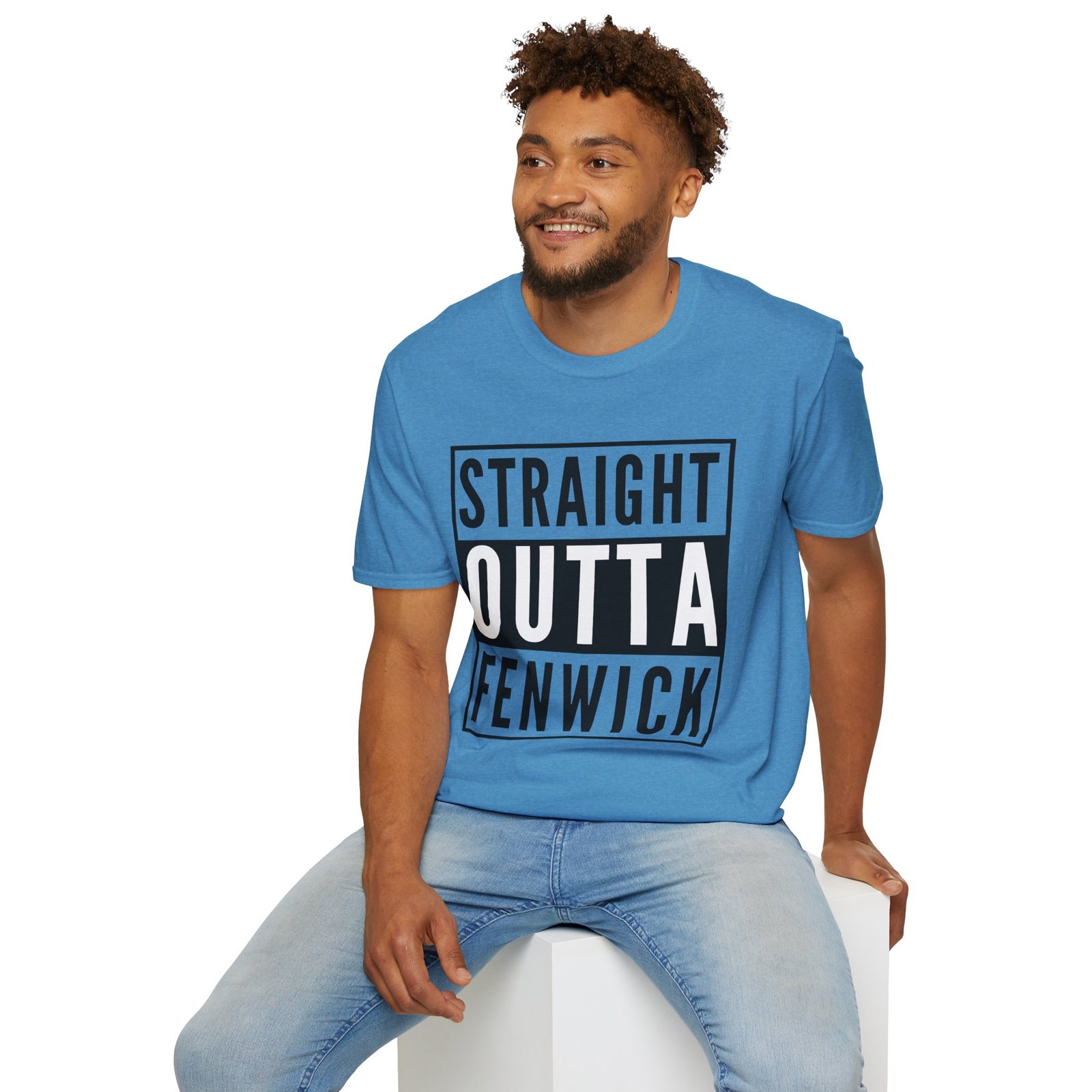 Straight Outta Fenwick Unisex Softstyle T-Shirt - Image 13