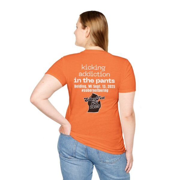 Sober Fest Kicking Addiction In The Pants T-shirt - Image 7