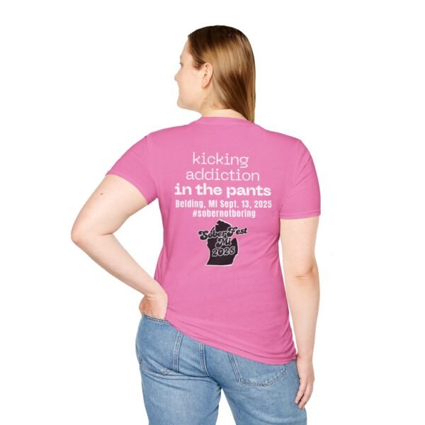 Sober Fest Kicking Addiction In The Pants T-shirt - Image 48