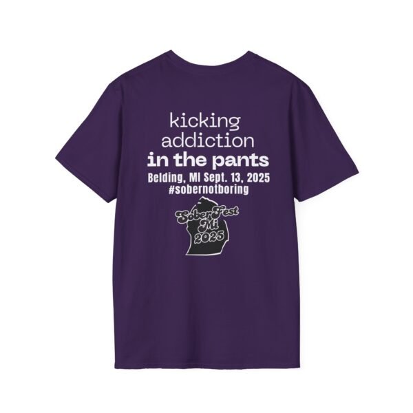 Sober Fest Kicking Addiction In The Pants T-shirt - Image 37