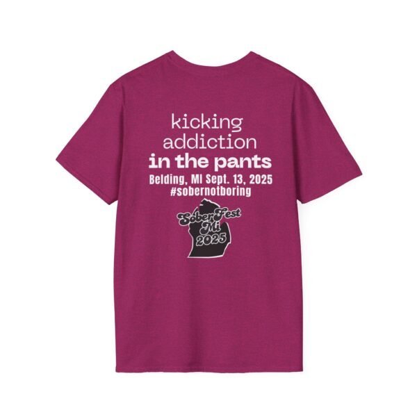 Sober Fest Kicking Addiction In The Pants T-shirt - Image 16