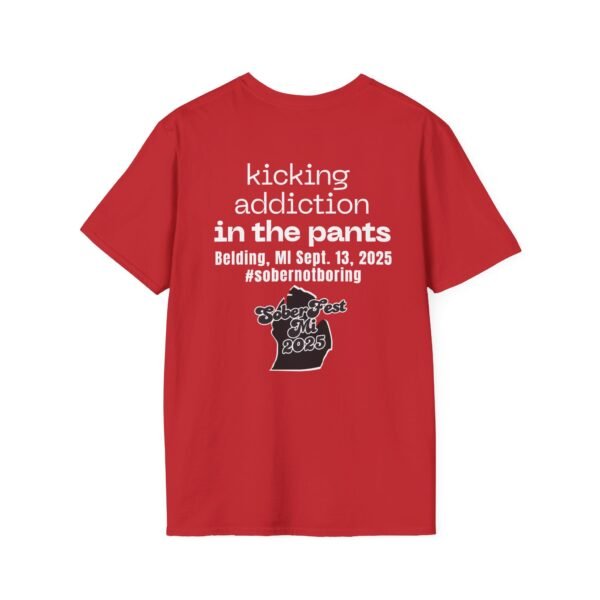 Sober Fest Kicking Addiction In The Pants T-shirt - Image 51