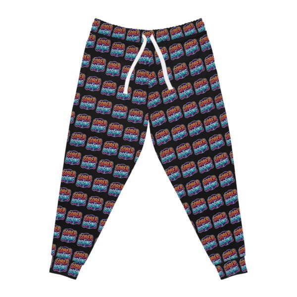 Sober Not Boring All Over Print Jogging Pants