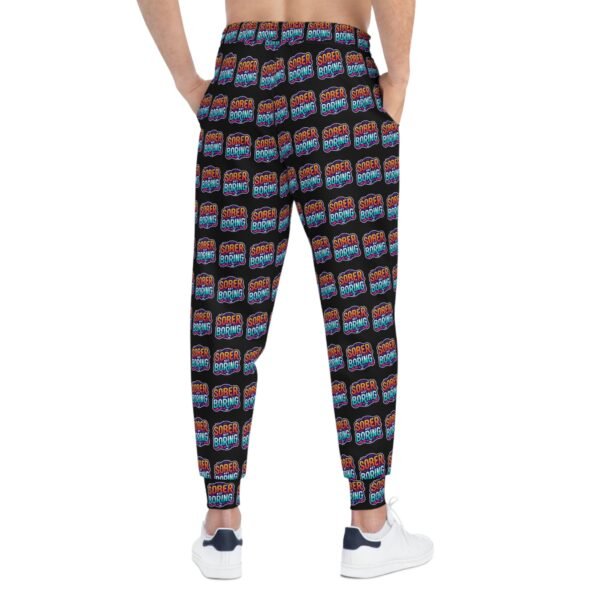 Sober Not Boring All Over Print Jogging Pants - Image 4