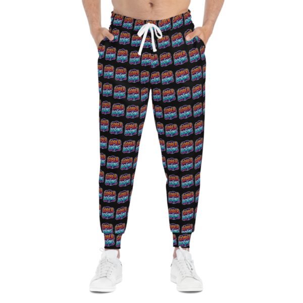 Sober Not Boring All Over Print Jogging Pants - Image 3