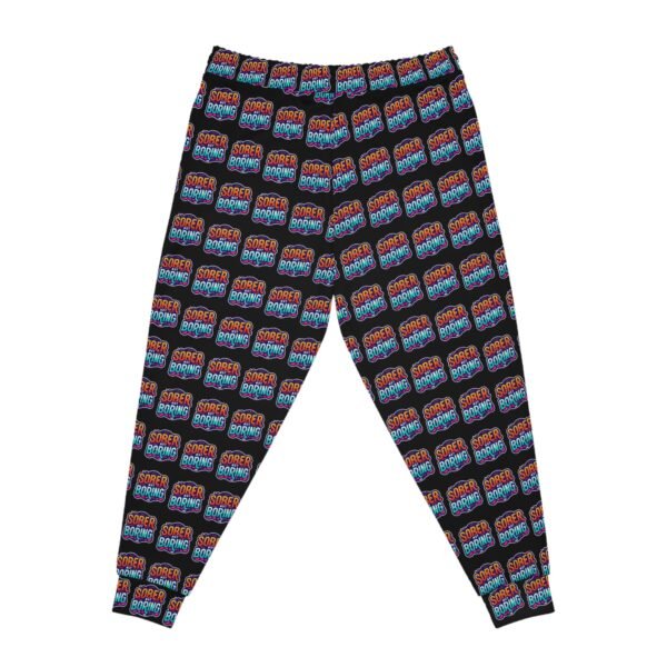 Sober Not Boring All Over Print Jogging Pants - Image 2