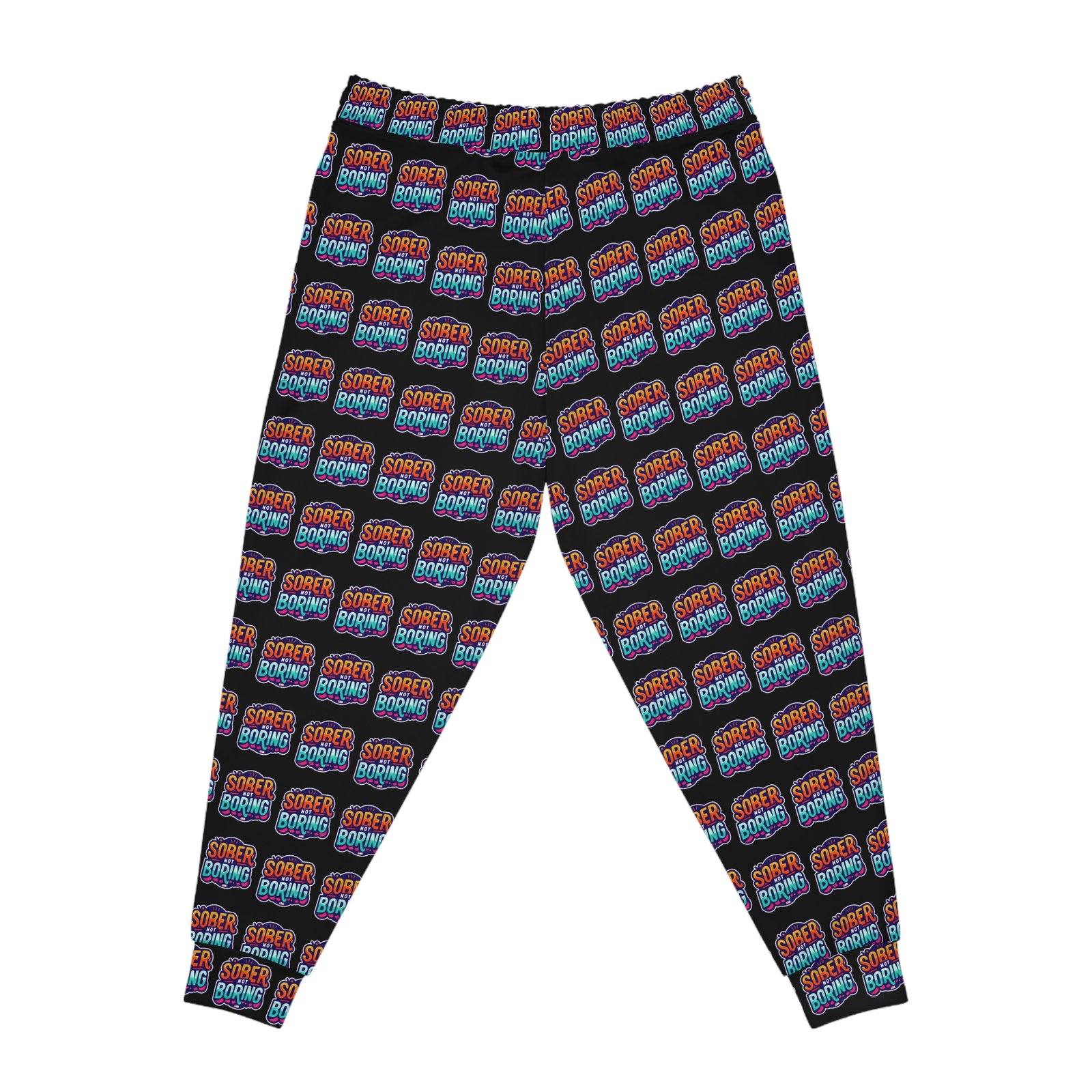 Sober Not Boring All Over Print Jogging Pants - Image 2
